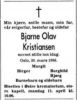 Dødsannonse Bjarne Olav Kristiansen 